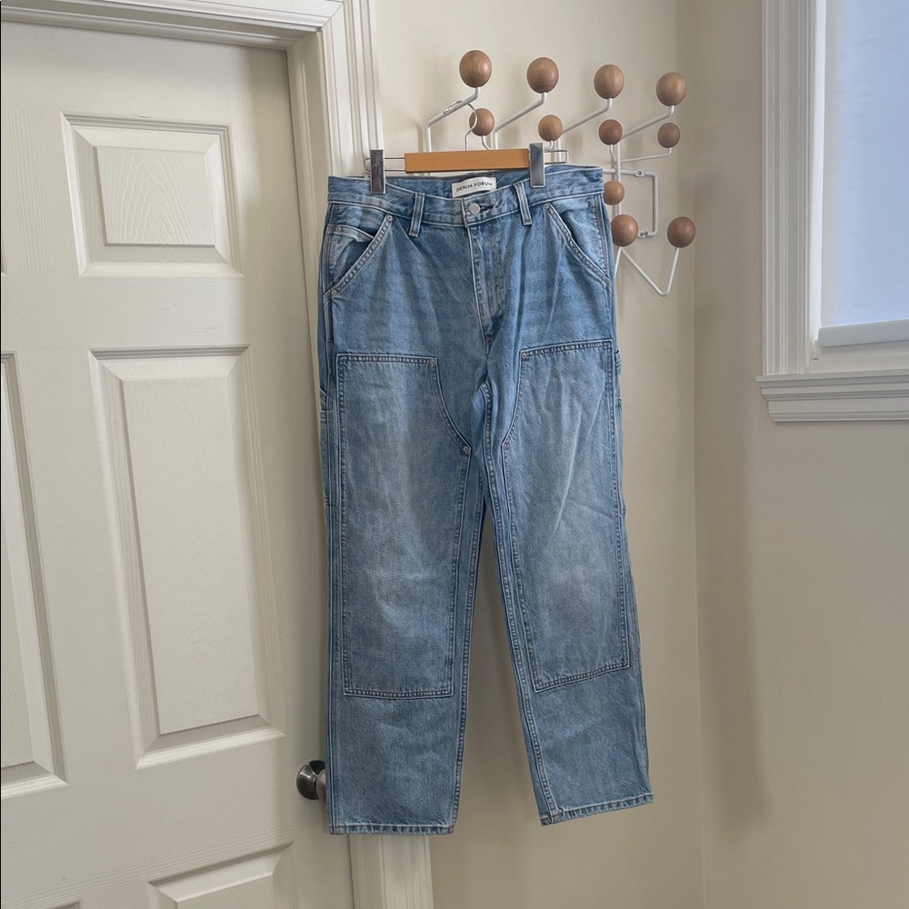 Denim Forum - Lou Low Rise Carpenter Denim Jeans - Blue - 29x28